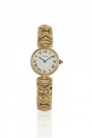 Cartier, montre-bracelet ronde à quartz