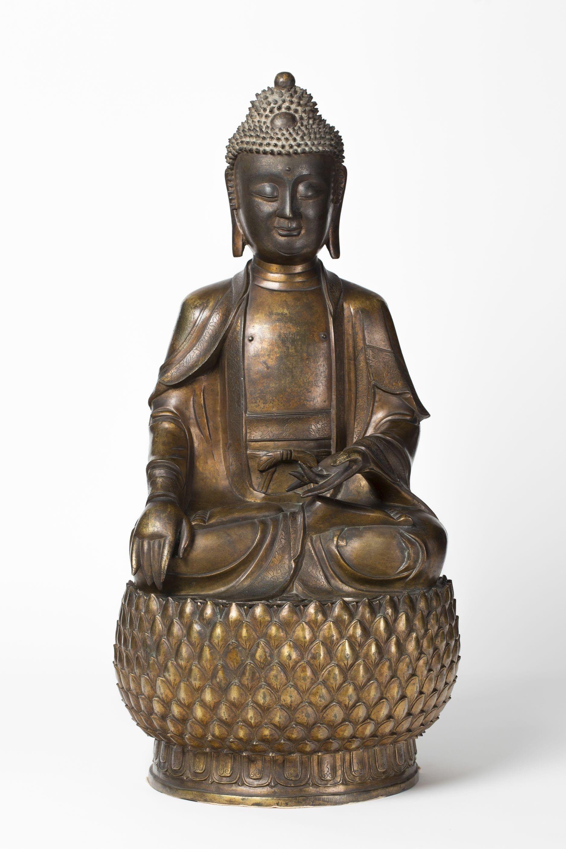 Grand Bouddha sur une base lotus, Chine, époque Ming (1368-1644)