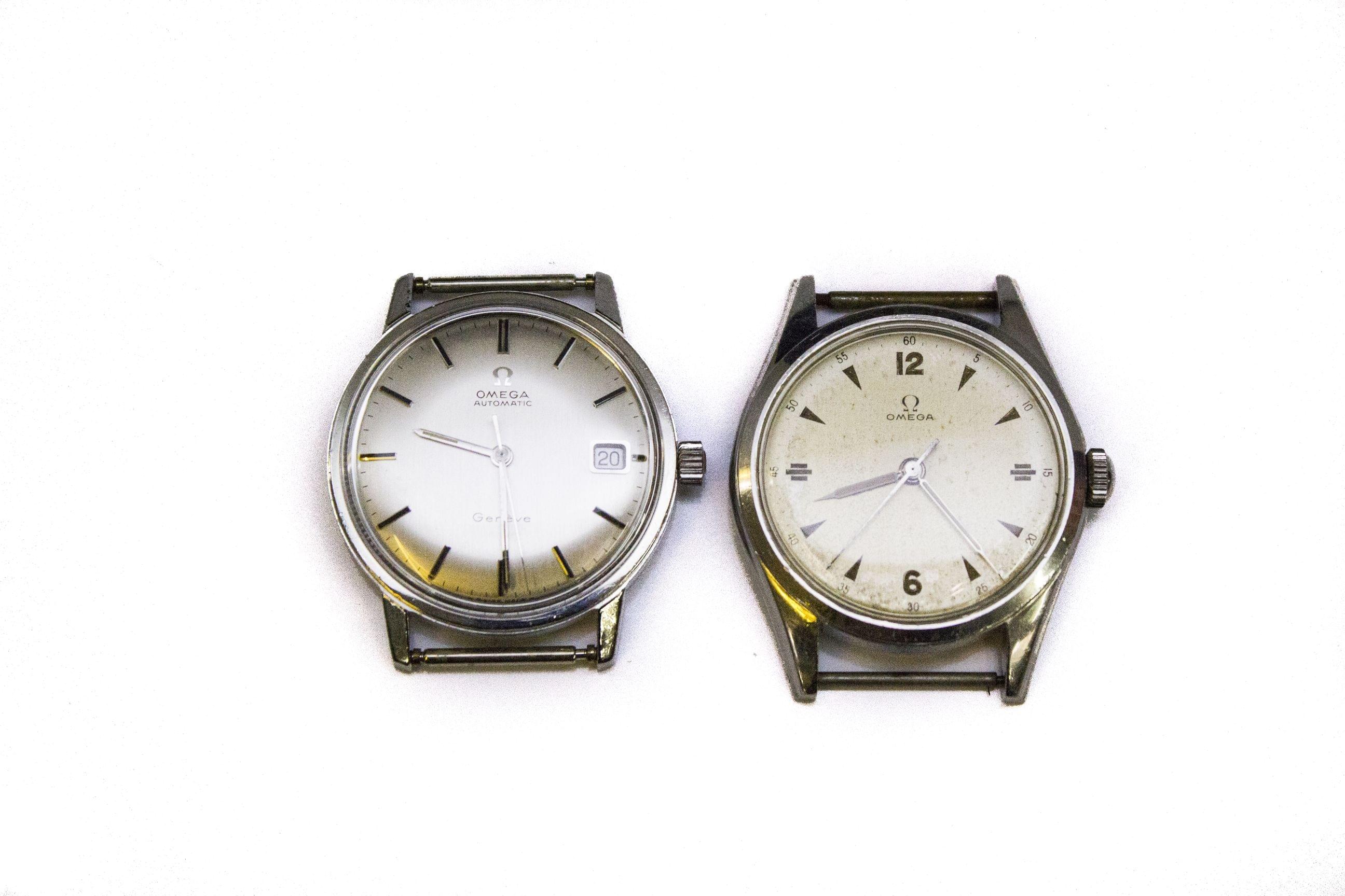Omega, lot de deux montres automatiques et mécaniques sans bracelet