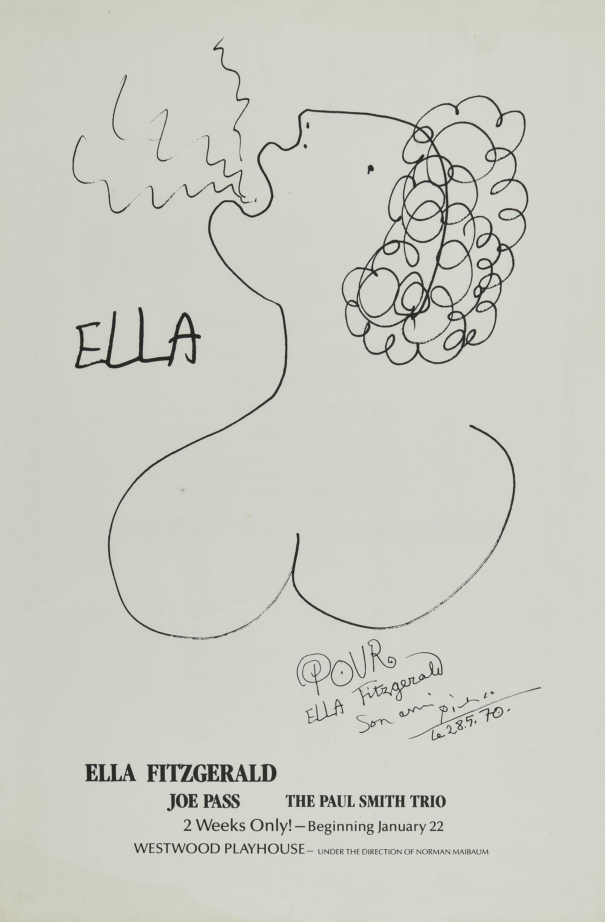 Affiche Ella Fitzgerald par Pablo Picasso