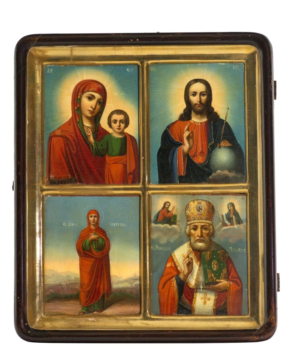 La Vierge à l'Enfant, le Christ, Sainte-Anne et Saint-Nicolas