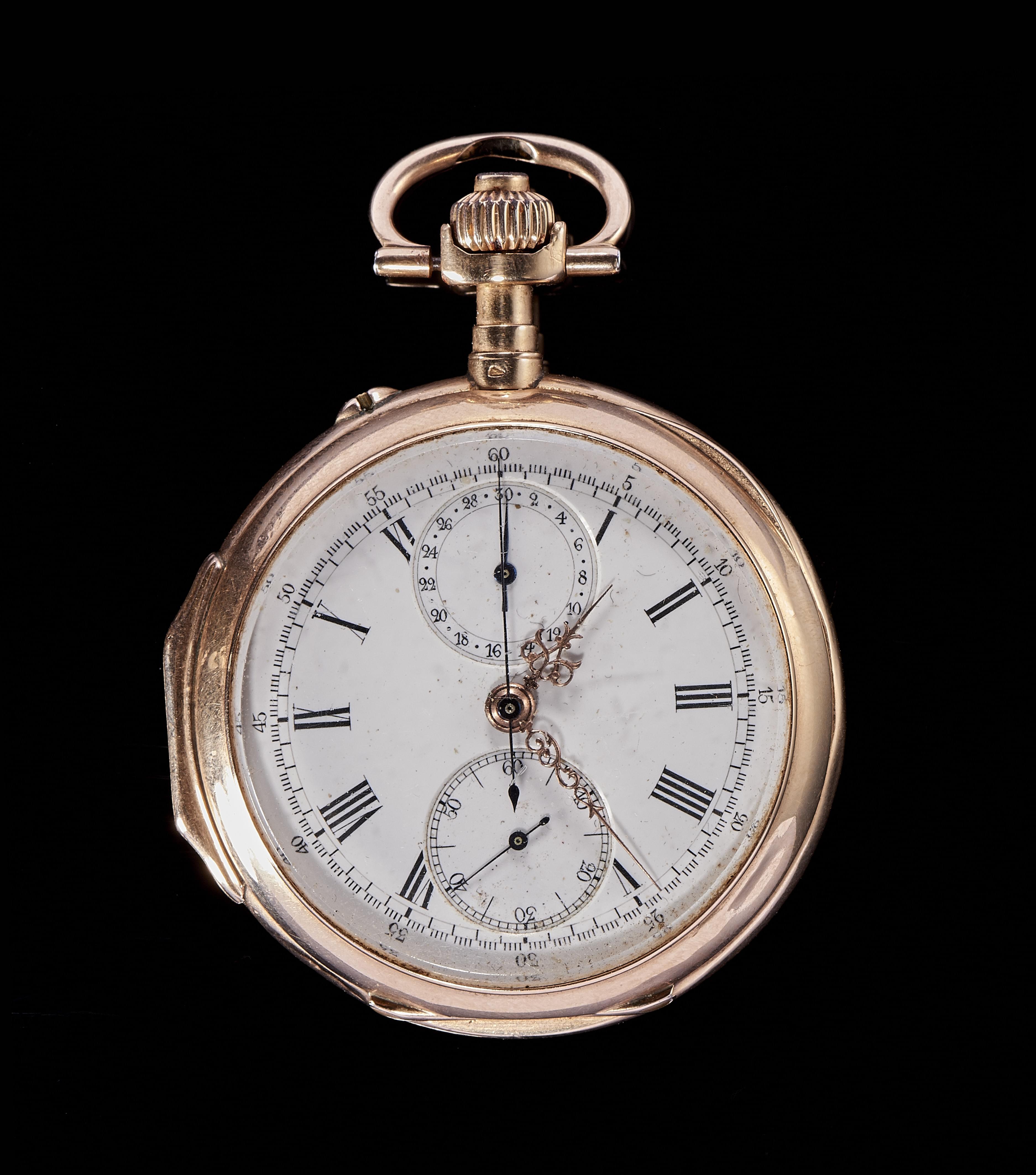 Louis Piguet, montre de poche chronographe