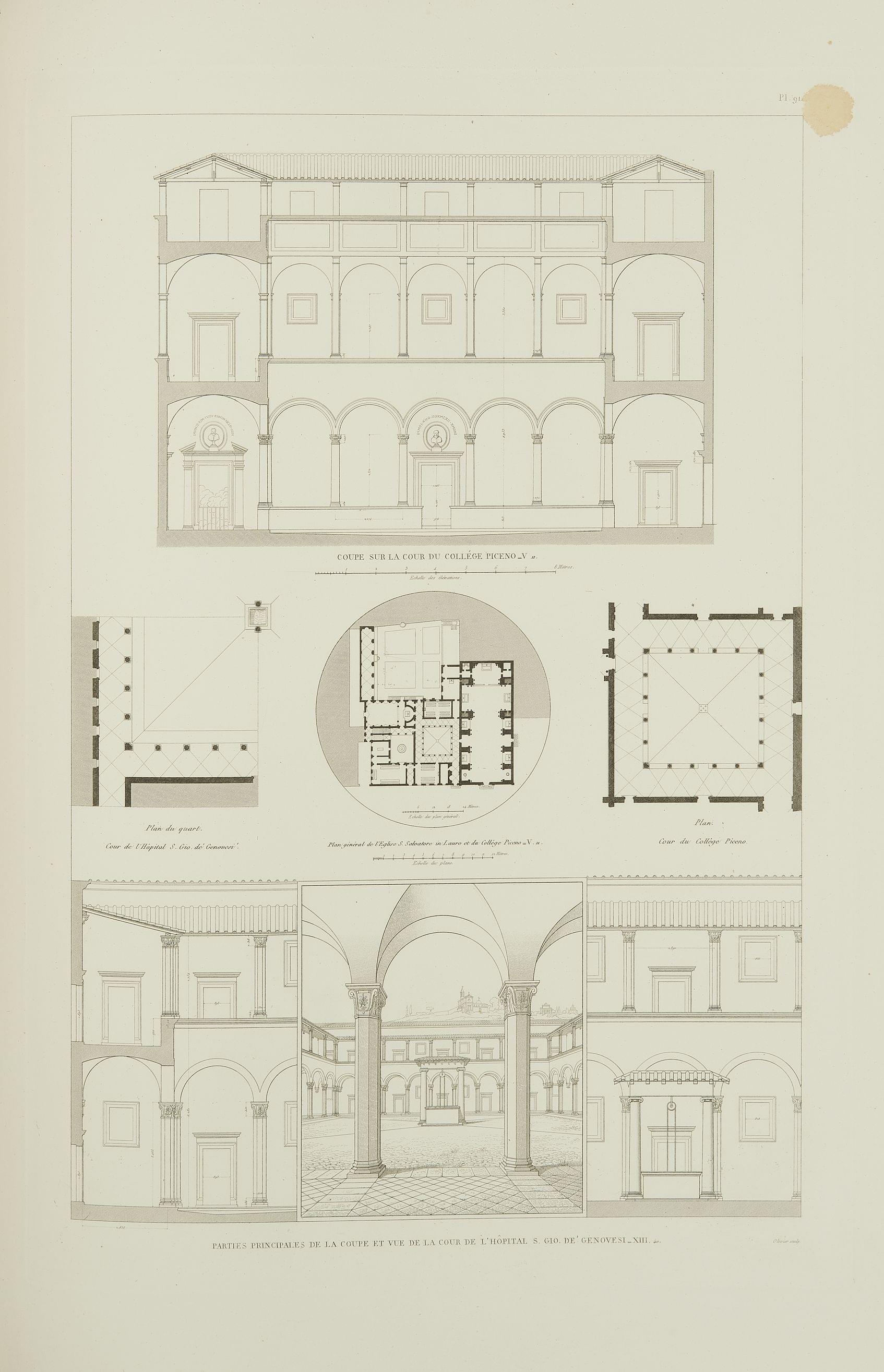 ROME. LE TAROUILLY (Paul): Edifices de Rome Moderne ou Recueil des Palais, Maisons, Eglises, Couvents… de la ville de Rome. Paris, Bance, 1860