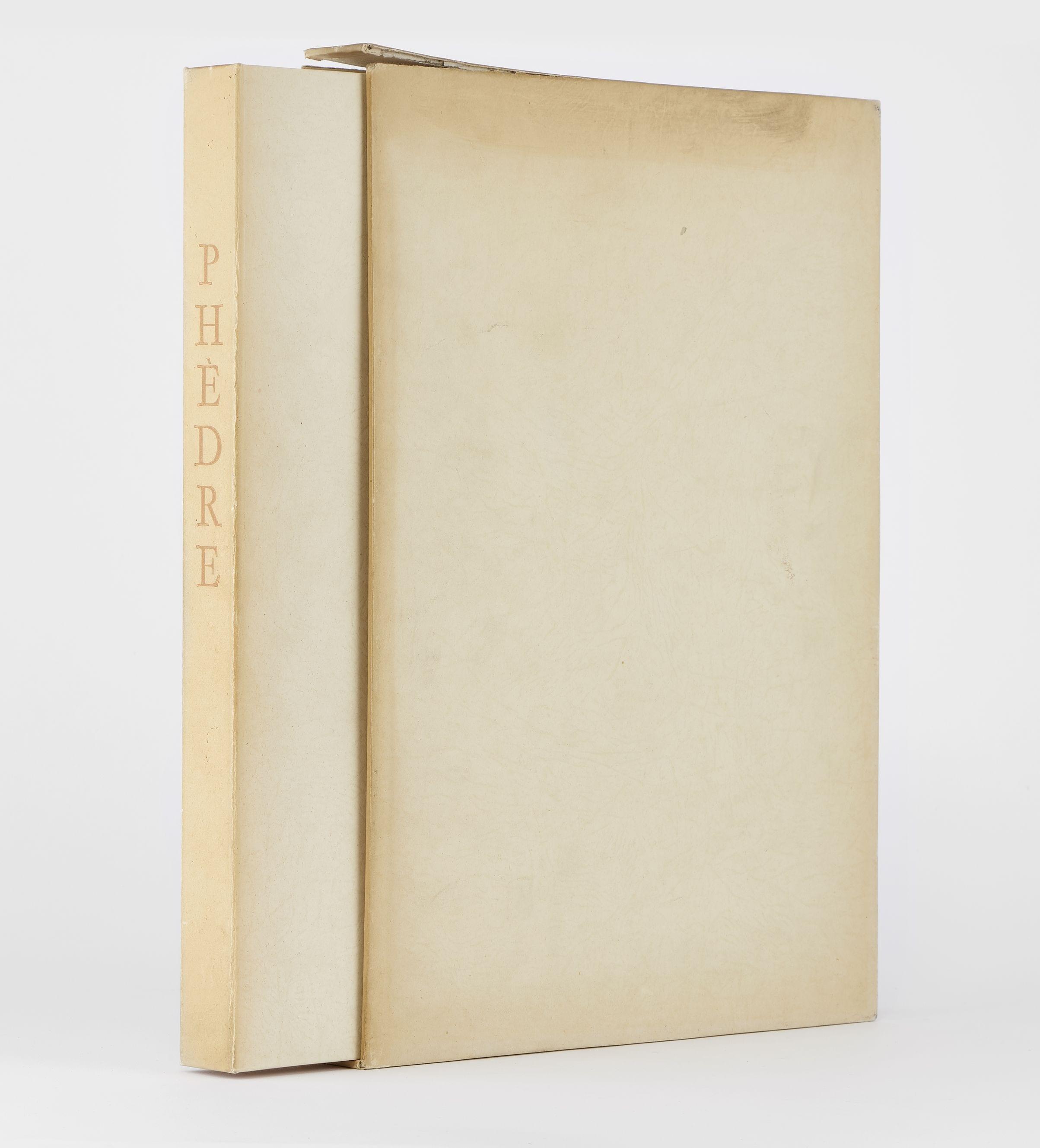 RACINE (Jean): Phèdre. Illustrations de lith. originales de Rodolphe-Théophile BOSSHARD. Lausanne, André Gonin, 1943