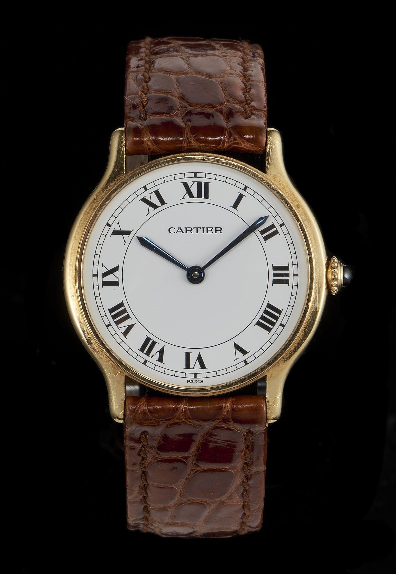 Cartier, montre ronde mécanique