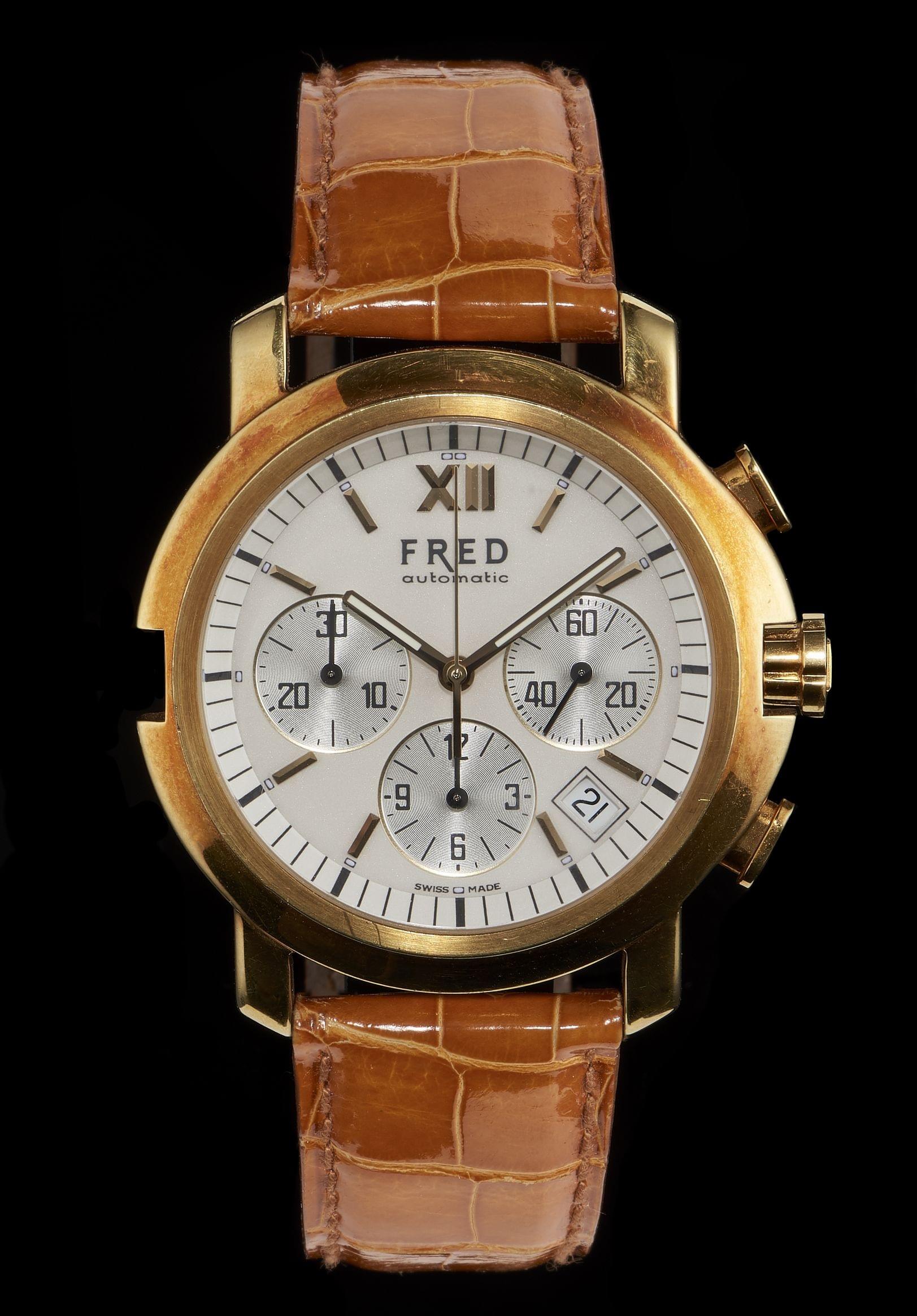 Fred, montre ronde automatique chronographe
