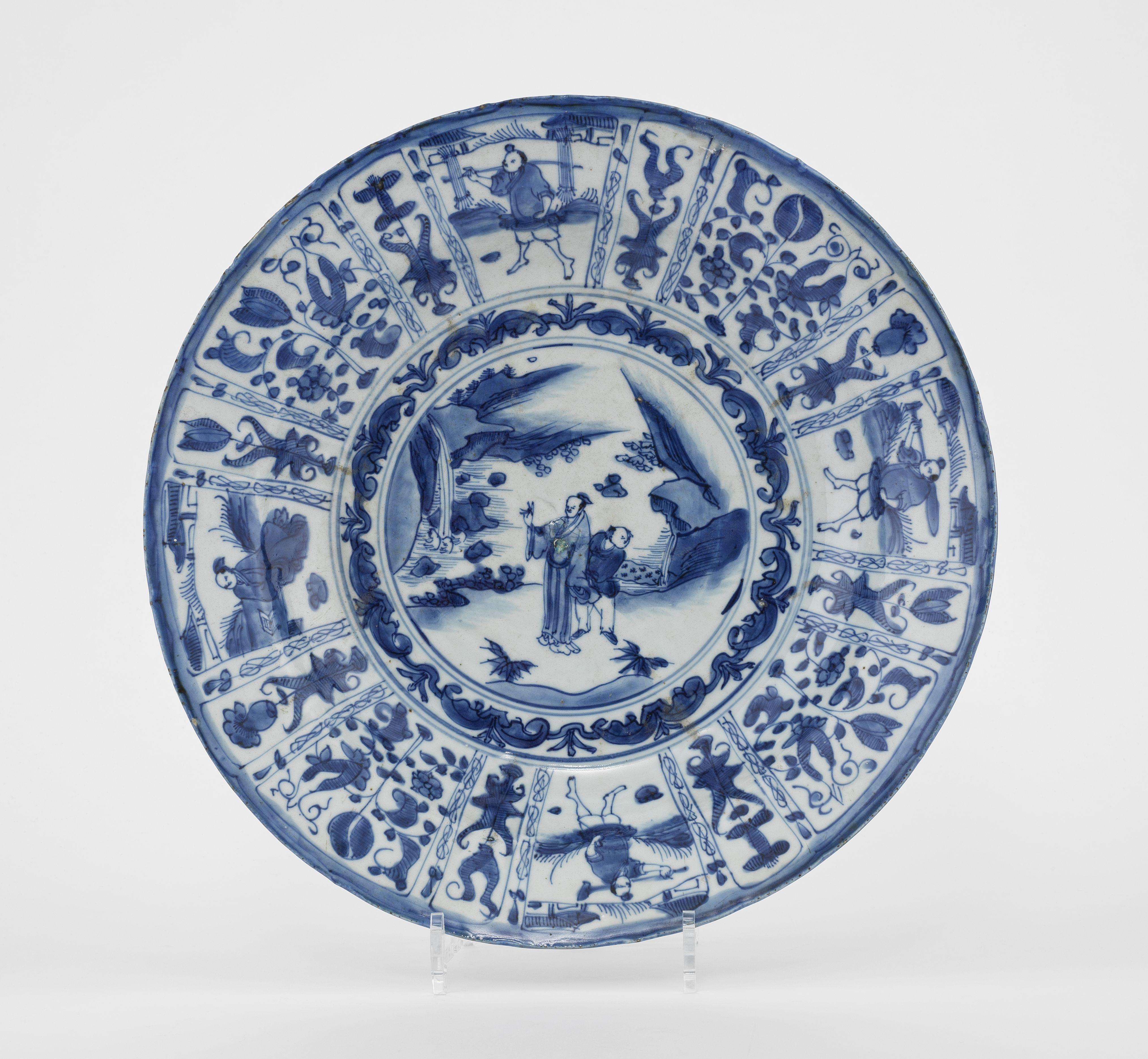 Plat kraak, Chine, période Wanli (1573-1620)